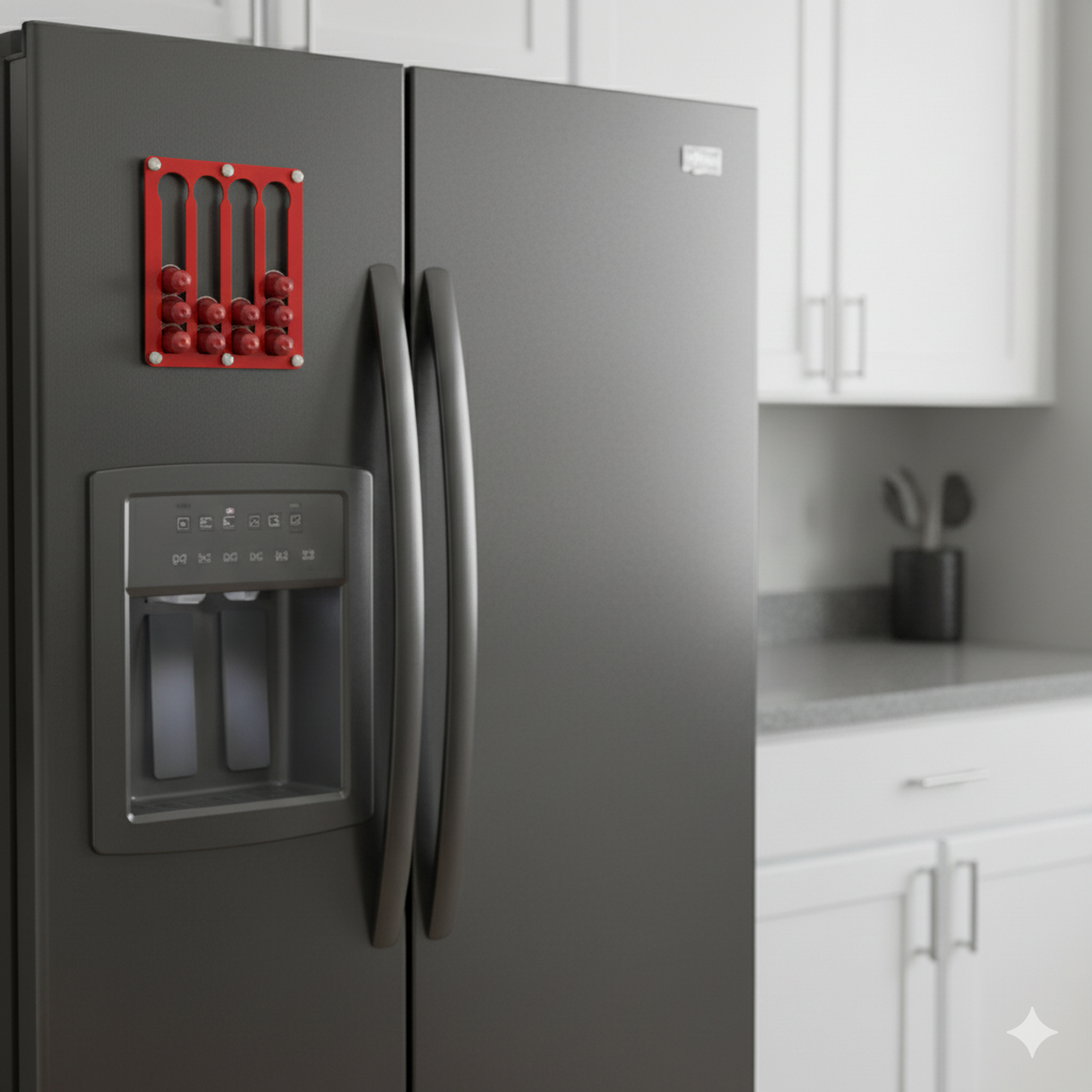 Nespresso & Jacobs Uyumlu Mıknatıslı Kapsül Kahve Standı Kırmızı