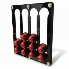 Nespresso & Jacobs Uyumlu Mıknatıslı Kapsül Kahve Standı Siyah