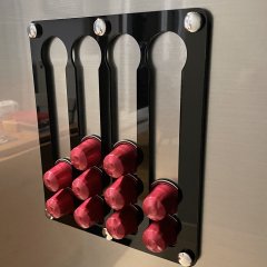 Nespresso & Jacobs Uyumlu Mıknatıslı Kapsül Kahve Standı Siyah