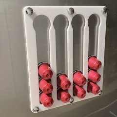 Nespresso & Jacobs Uyumlu Mıknatıslı Kapsül Kahve Standı Beyaz