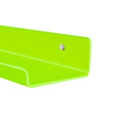 Transparan Duvar Raf 50cm - Neon Yeşil