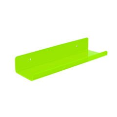 Transparan Duvar Raf 50cm - Neon Yeşil