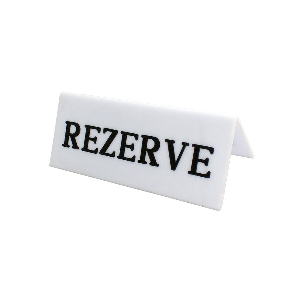 Pleksi Rezerve Yazısı Beyaz - 10