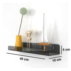 Transparan Duvar Raf 40cm - Füme
