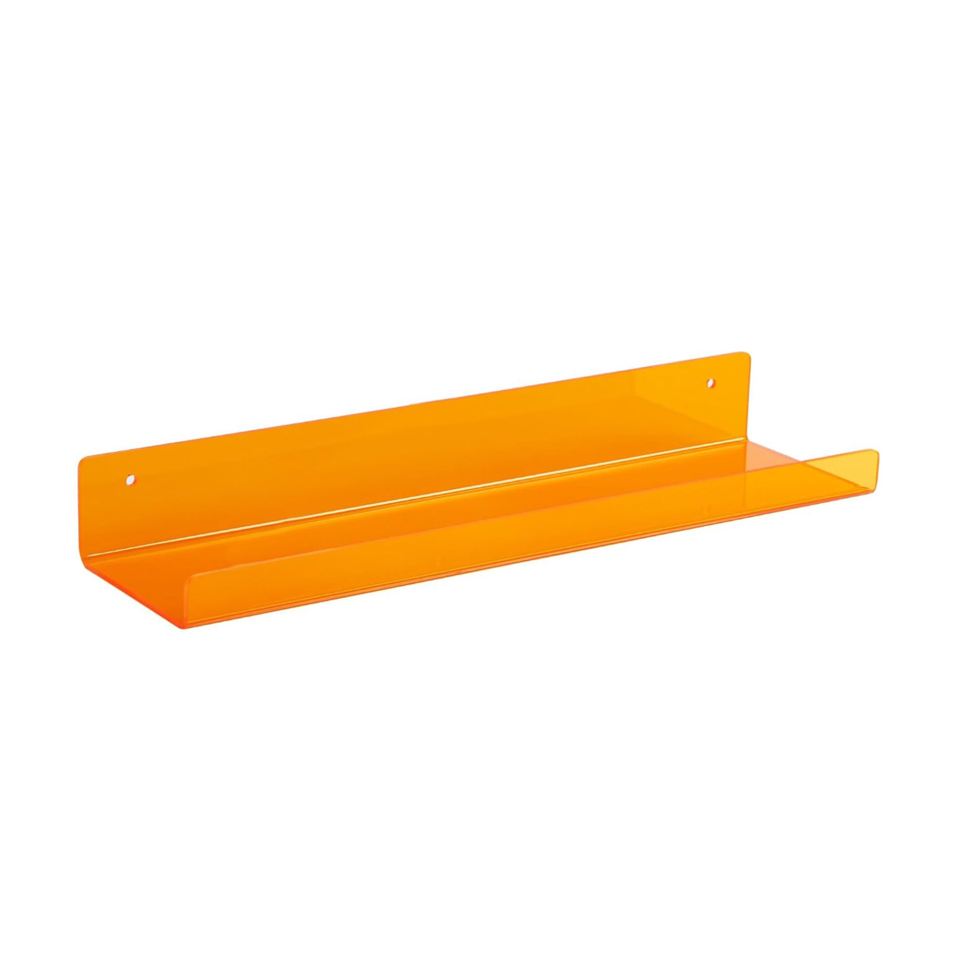 Transparan Duvar Raf 30cm - Turuncu