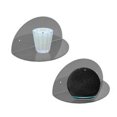 2'li Oval Pleksi Duvar Raf