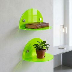 2'li Oval Duvar Raf