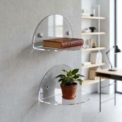 2'li Oval Duvar Raf
