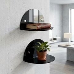 2'li Oval Duvar Raf