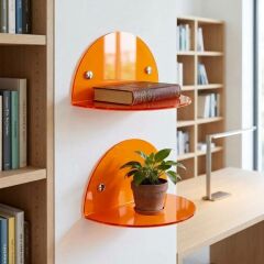2'li Oval Duvar Raf