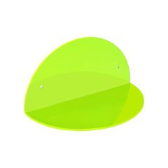 2'li Oval Duvar Raf Neon Yeşil