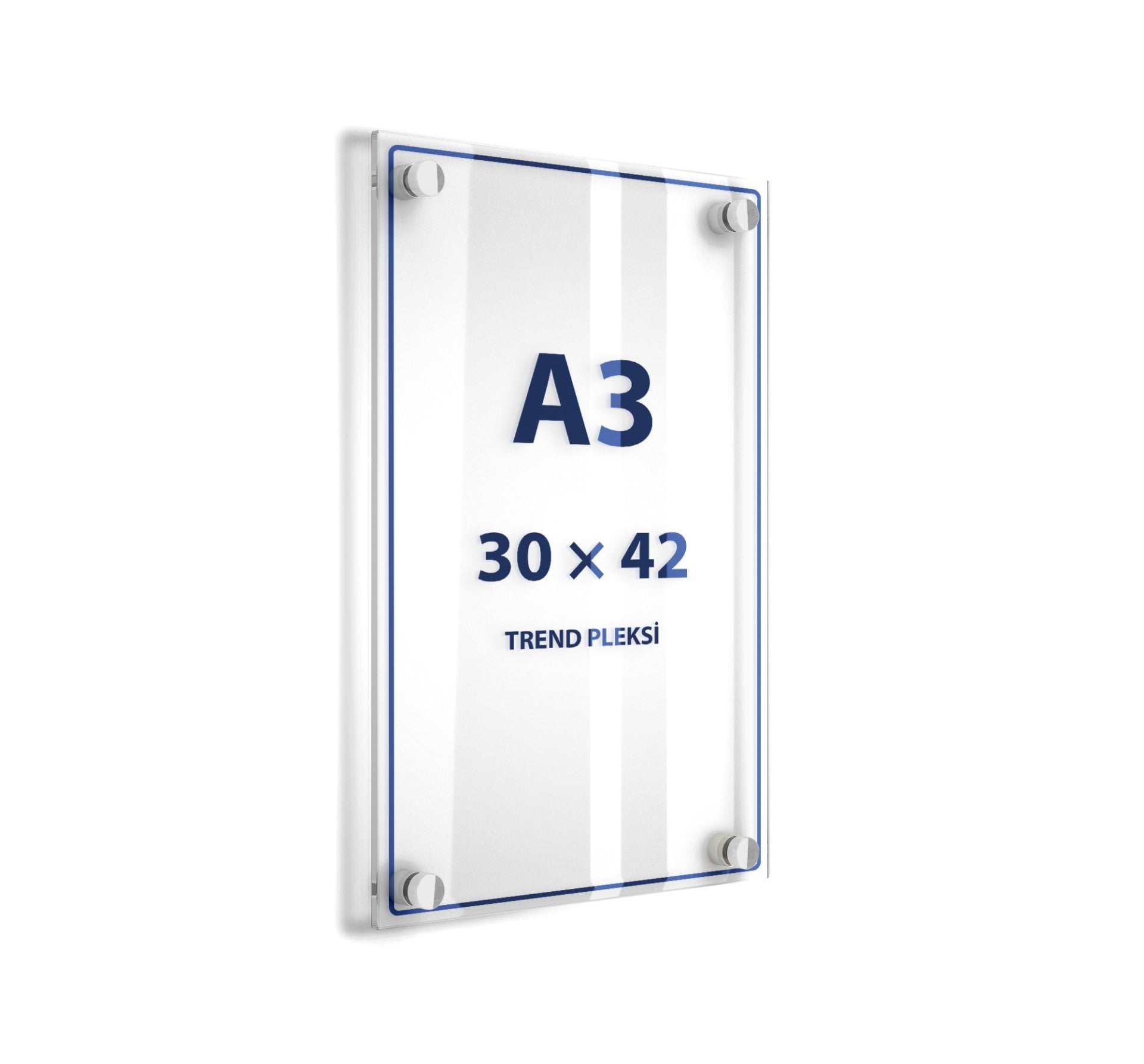 Duvar Tipi Çift Kat Sıkıştırmalı Broşürlük A3 (29,7 * 42)