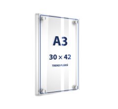 Duvar Tipi Çift Kat Sıkıştırmalı Broşürlük A3 (29,7 * 42)