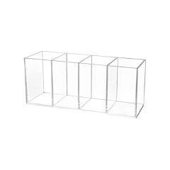 4 Bölmeli Pleksi Organizer