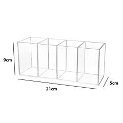 4 Bölmeli Pleksi Organizer