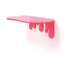 Splash Dekoratif 2'li Duvar Rafı Neon Pembe
