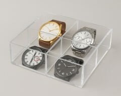 Saat & Bileklik & Takı Organizer (4 Bölmeli Şeffaf)