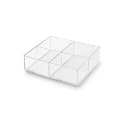 Saat, Bileklik, Takı Organizer (4 Bölmeli Şeffaf)