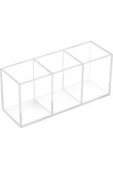 3 Bölmeli Pleksi Organizer