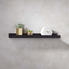 Pleksi Duvar Raf 30cm - 10cm - Siyah