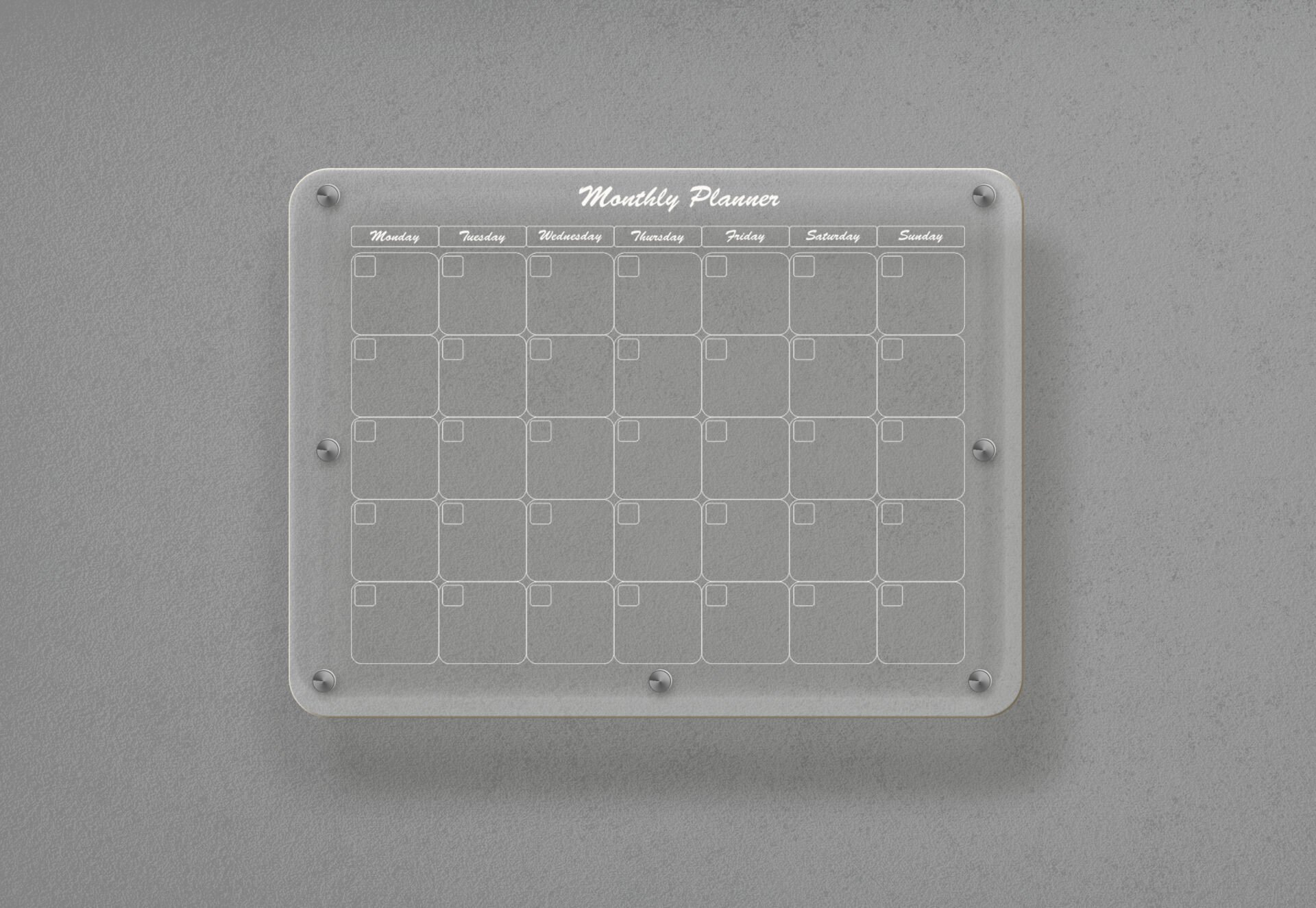 Mıknatıslı Aylık Planlayıcı