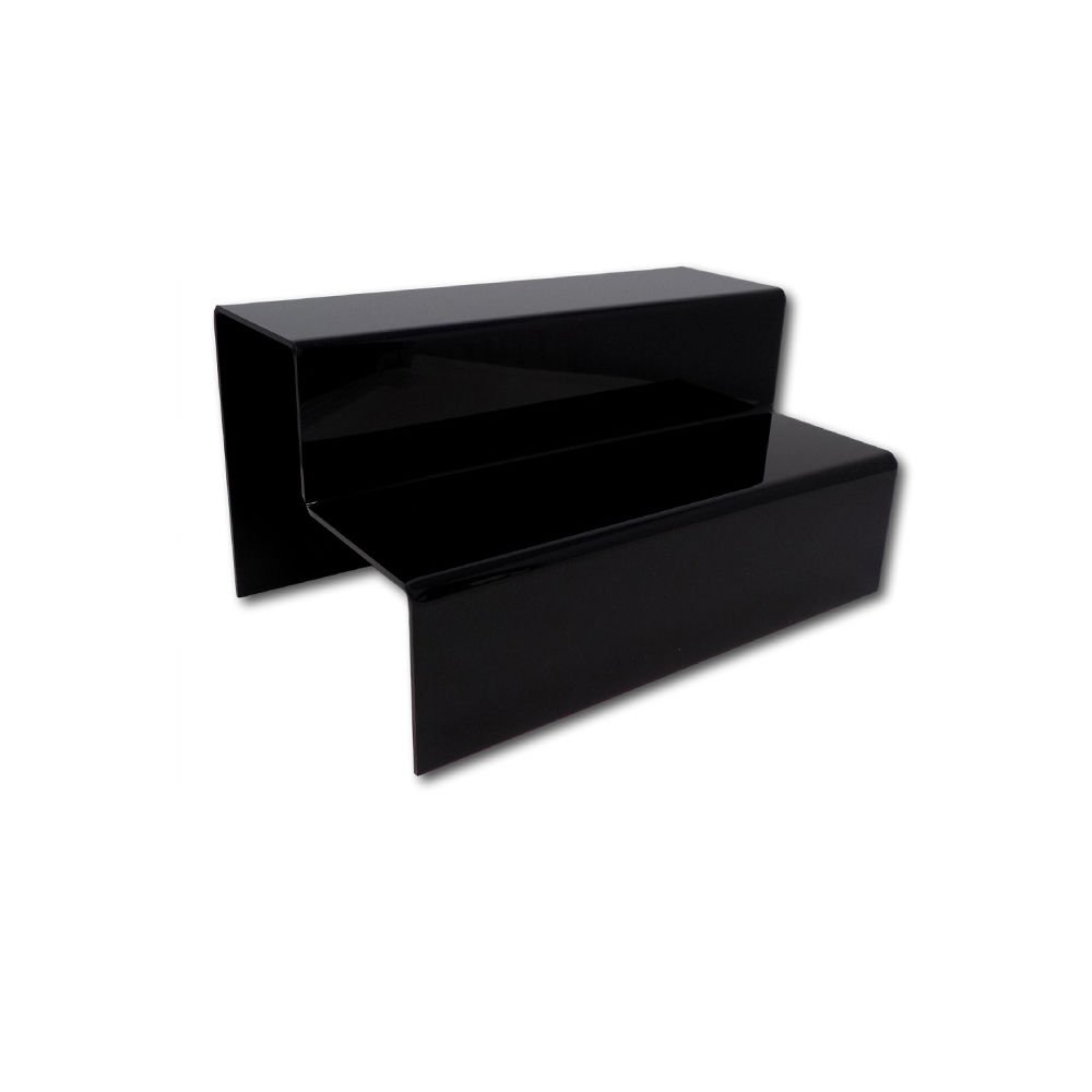 2 Katlı Pleksi Merdiven Stand Siyah