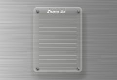 Özel Tasarım Pleksi Alışveriş Eksik Panosu