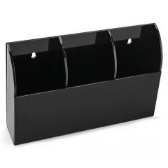 TV & Klima Kumanda Organizer Üç Bölmeli - Siyah