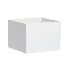 Renkli Kapaksız Pleksi Kutu Beyaz - 30x20x15