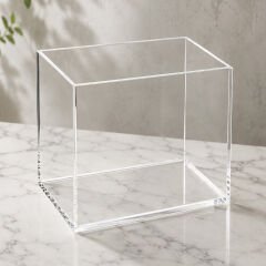 Şeffaf Kapaksız Pleksi Kutu 20x20x15