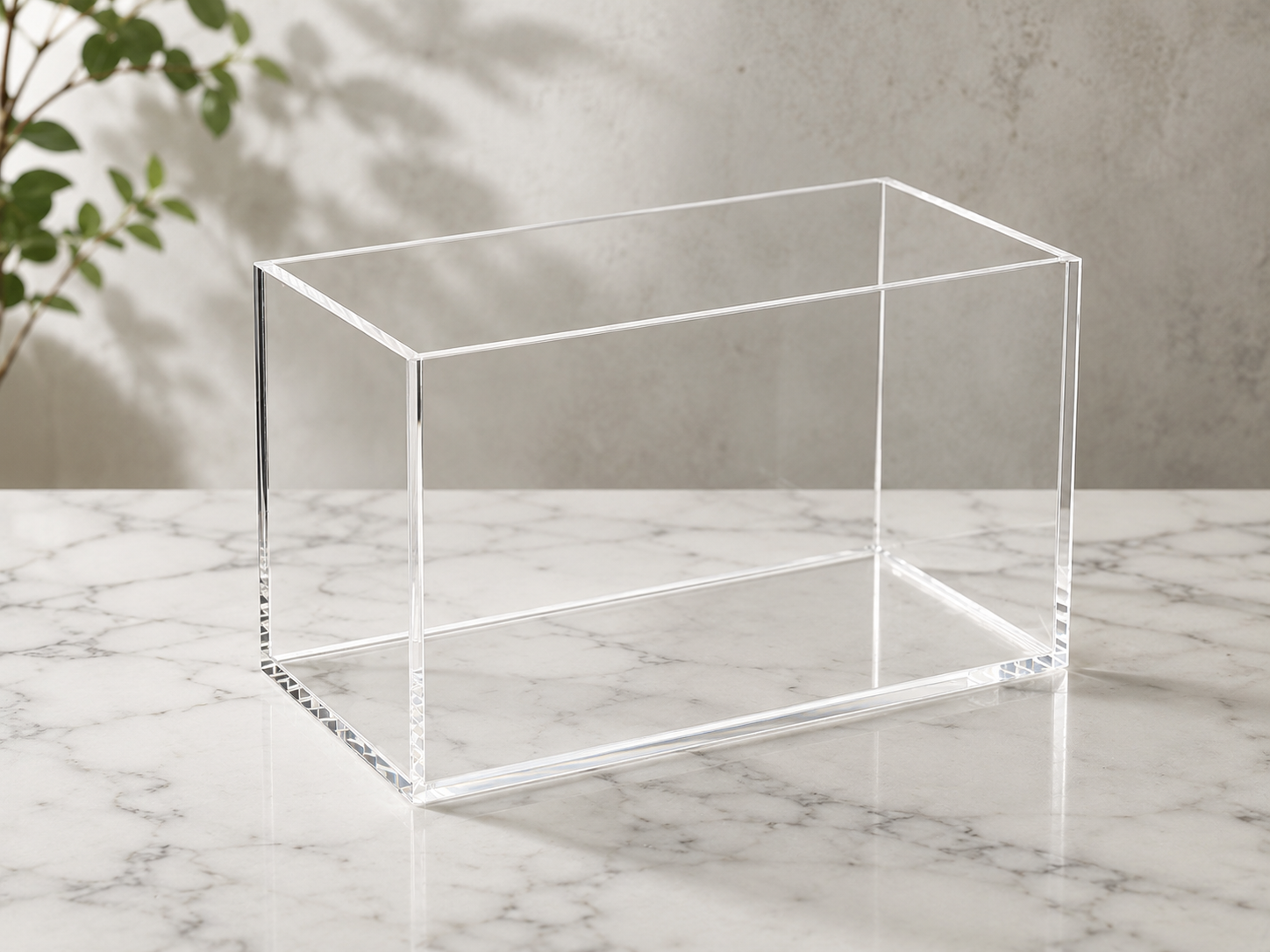 Şeffaf Kapaksız Pleksi Kutu 30x20x15