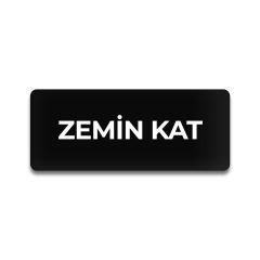 Pleksi Yönlendirme Siyah - Zemin Kat