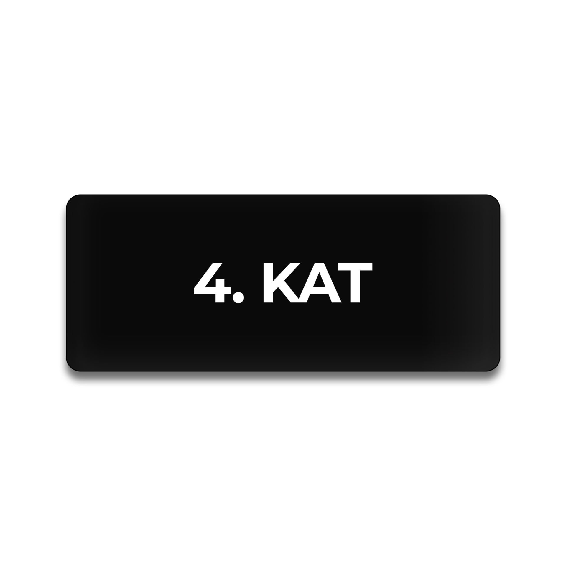 Pleksi Yönlendirme Siyah - 4.Kat