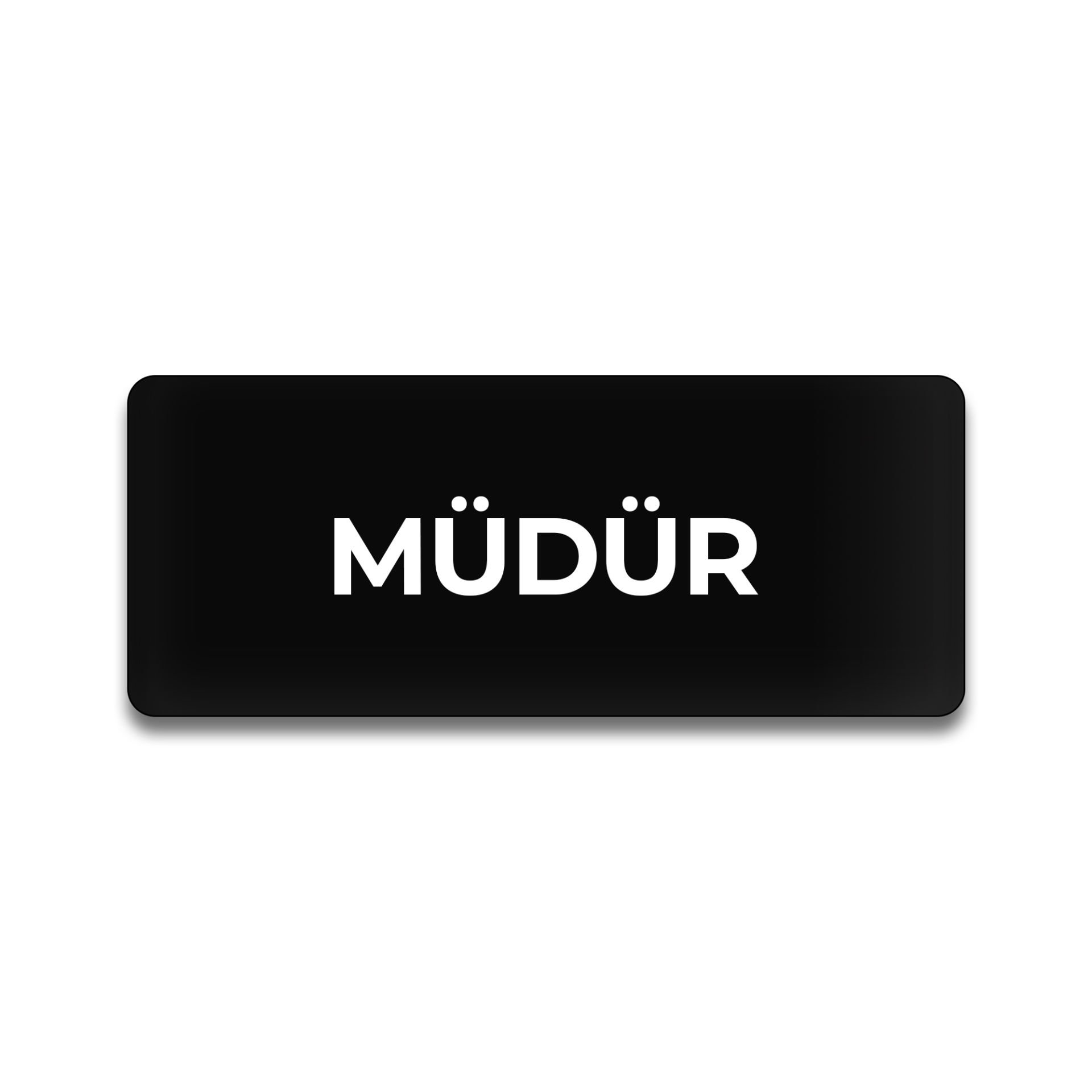 Pleksi Yönlendirme Siyah - Müdür