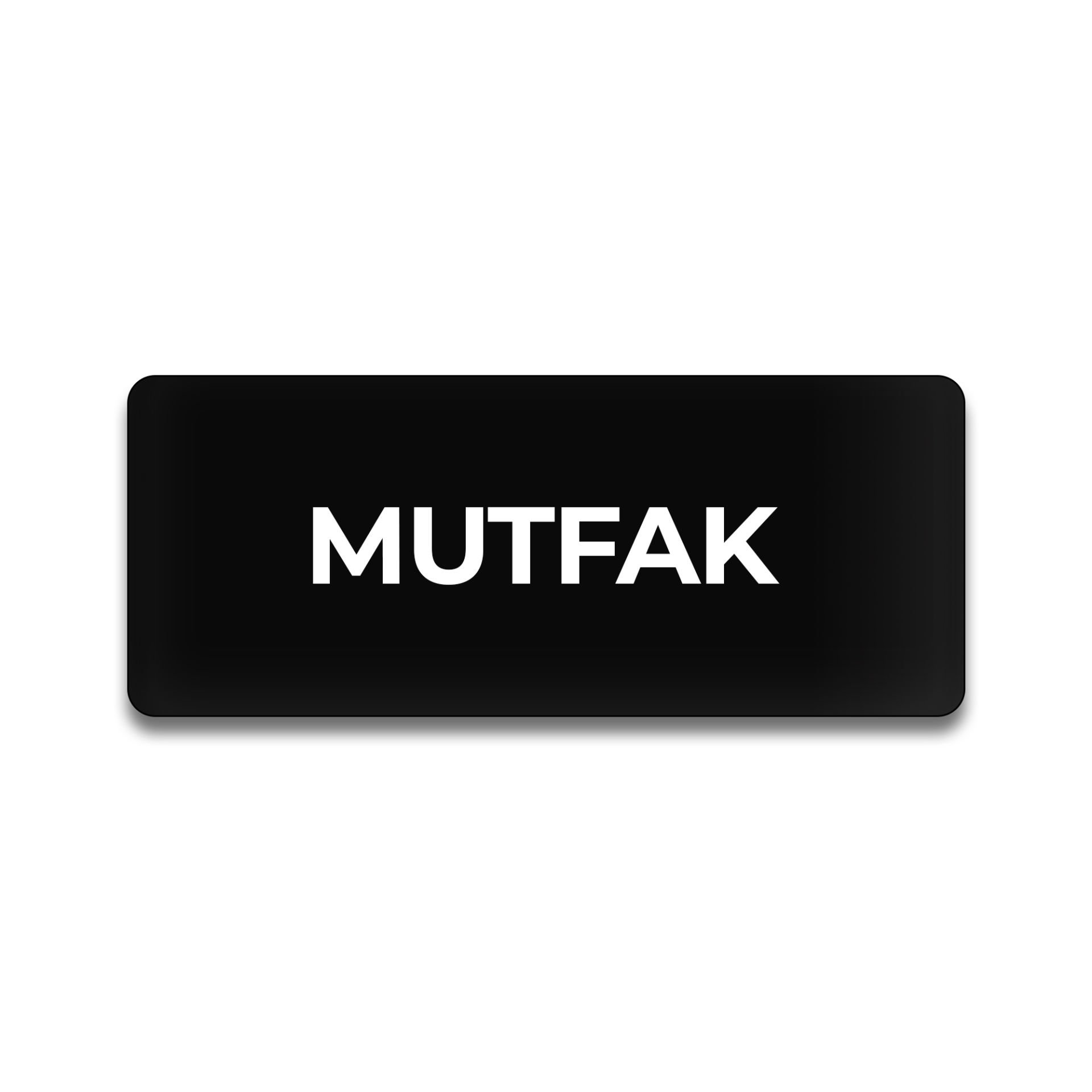 Pleksi Yönlendirme Siyah - Mutfak