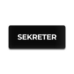 Pleksi Yönlendirme Siyah - Sekreter