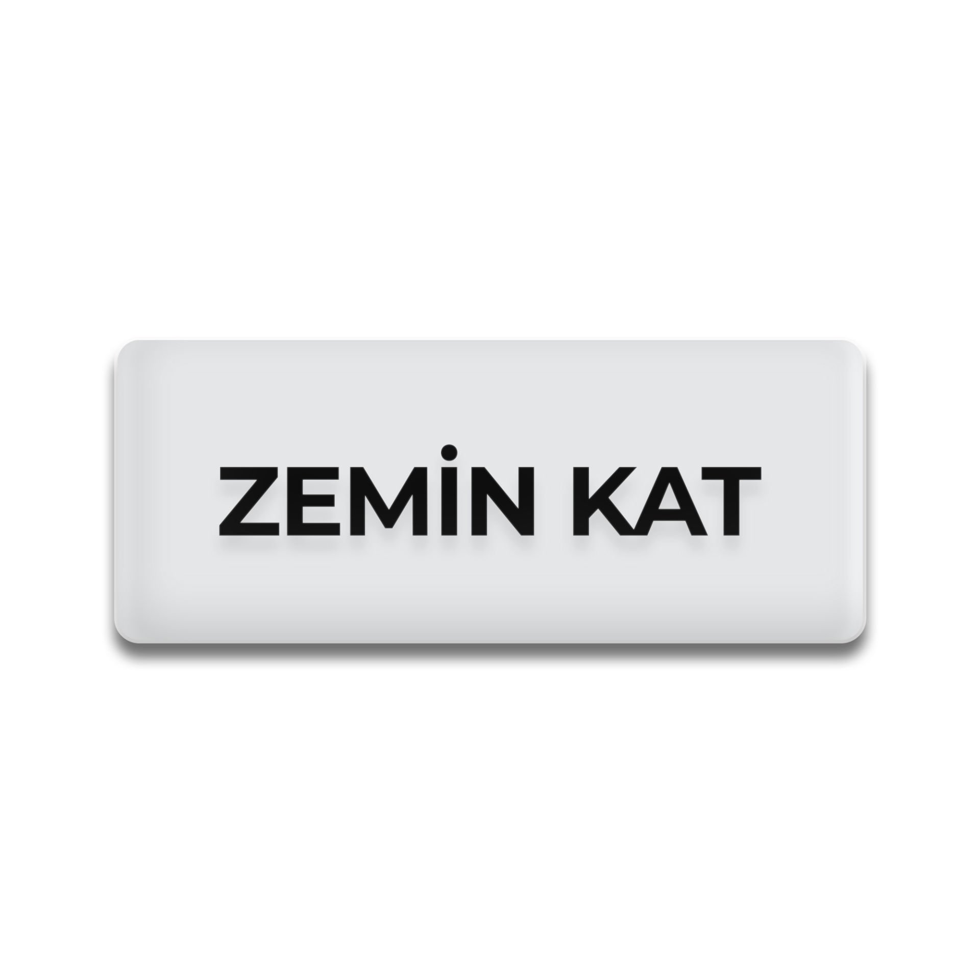 Pleksi Yönlendirme Beyaz - Zemin Kat