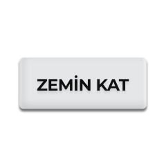 Pleksi Yönlendirme Beyaz - Zemin Kat
