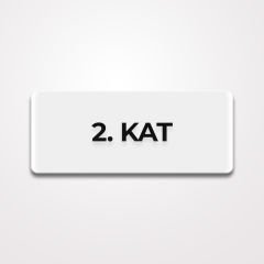 Pleksi Yönlendirme Beyaz - 2.Kat
