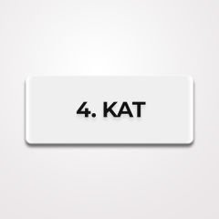 Pleksi Yönlendirme Beyaz - 4.Kat