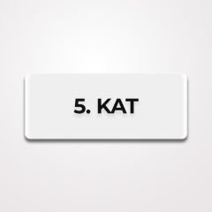 Pleksi Yönlendirme Beyaz - 5.Kat