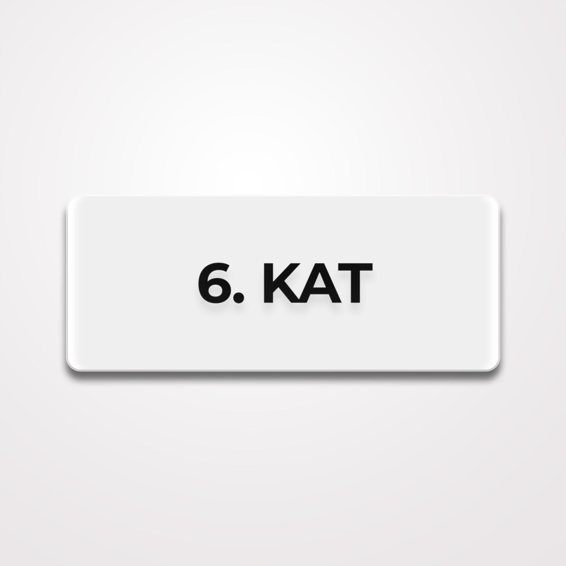 Pleksi Yönlendirme Beyaz - 6.Kat