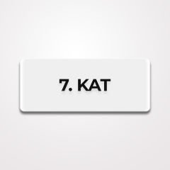 Pleksi Yönlendirme Beyaz - 7.Kat
