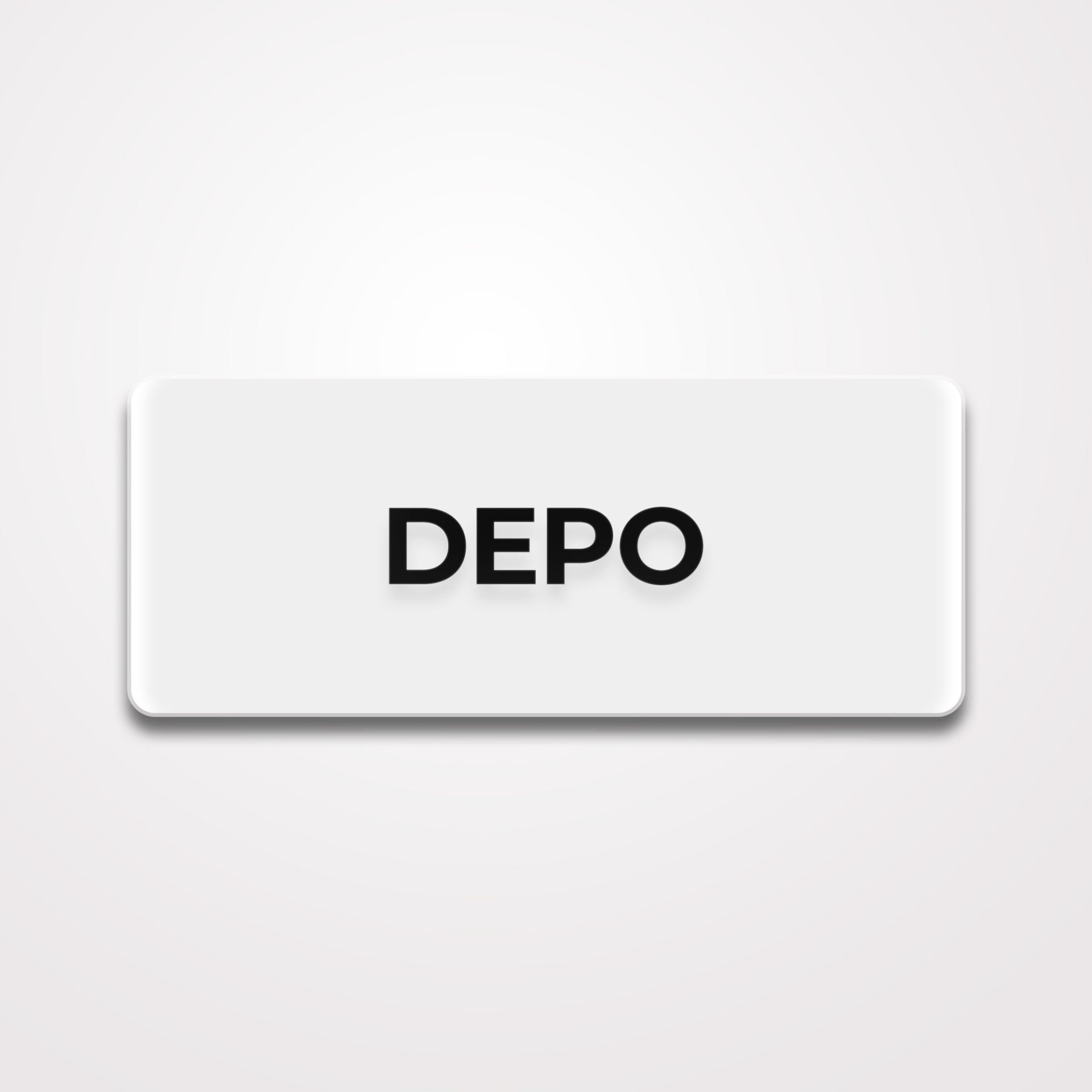 Pleksi Yönlendirme Beyaz - Depo