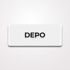 Pleksi Yönlendirme Beyaz - Depo