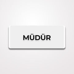Pleksi Yönlendirme Beyaz - Müdür