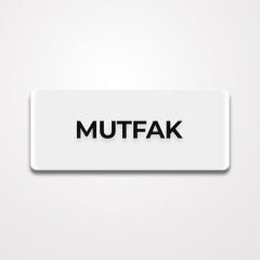 Pleksi Yönlendirme Beyaz - Mutfak