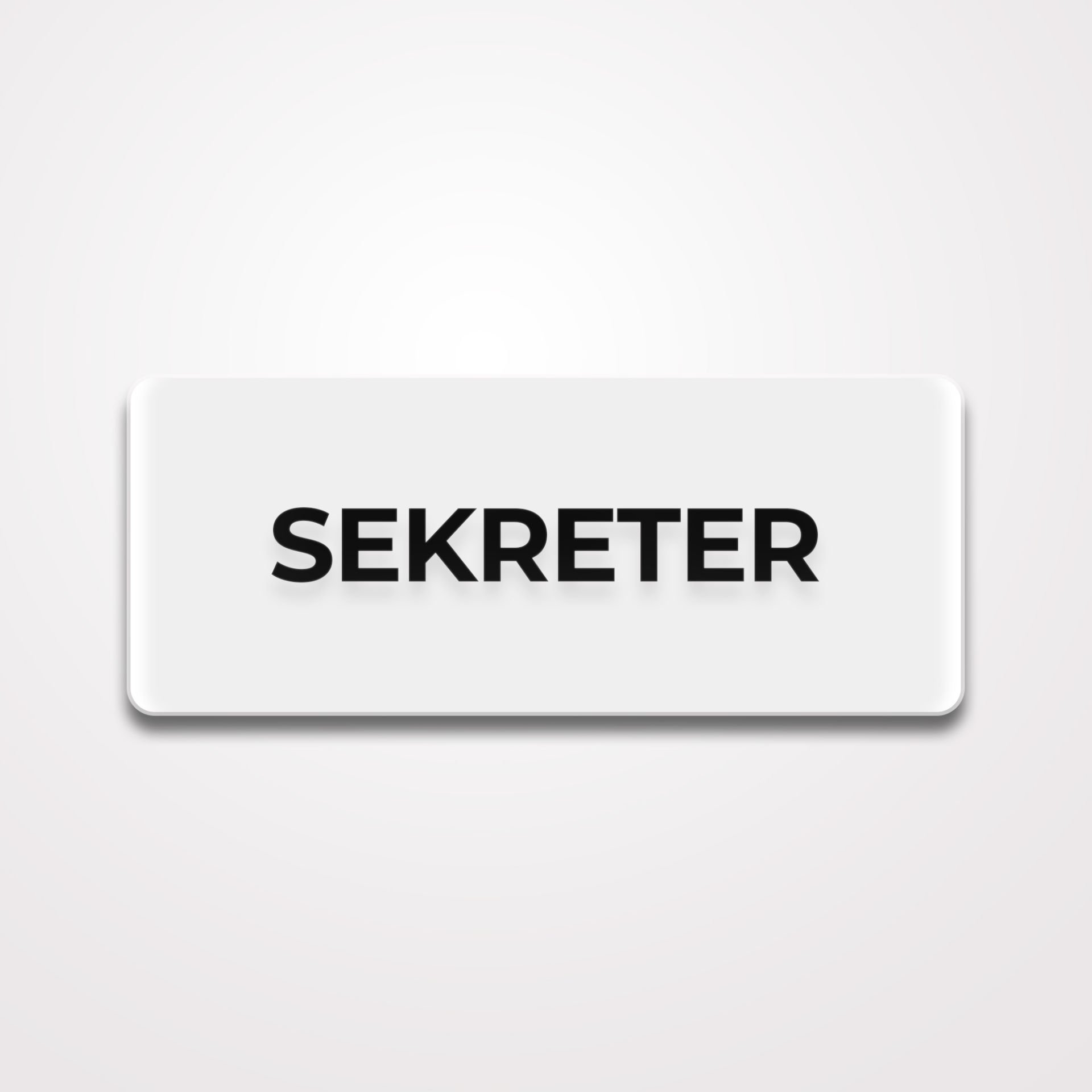 Pleksi Yönlendirme Beyaz - Sekreter