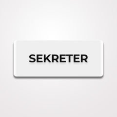 Pleksi Yönlendirme Beyaz - Sekreter