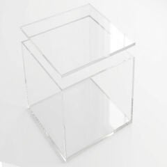 Şeffaf Kapaklı Pleksi Kutu 20x20x15